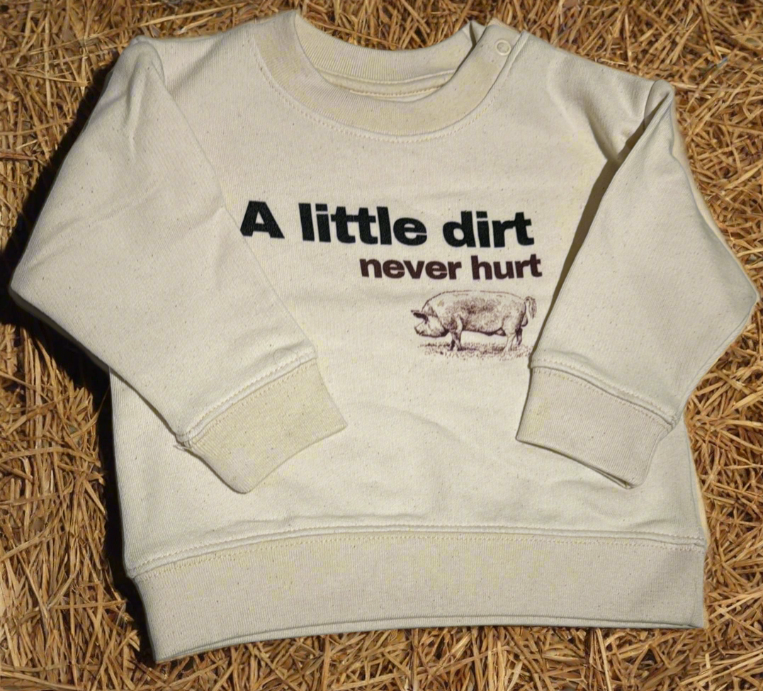 Sew Aneira Baby A little dirt never hurt sweatshirt