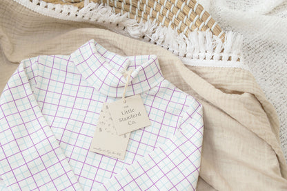 Little Stamford Co Tattersall Check Baby Bodysuit