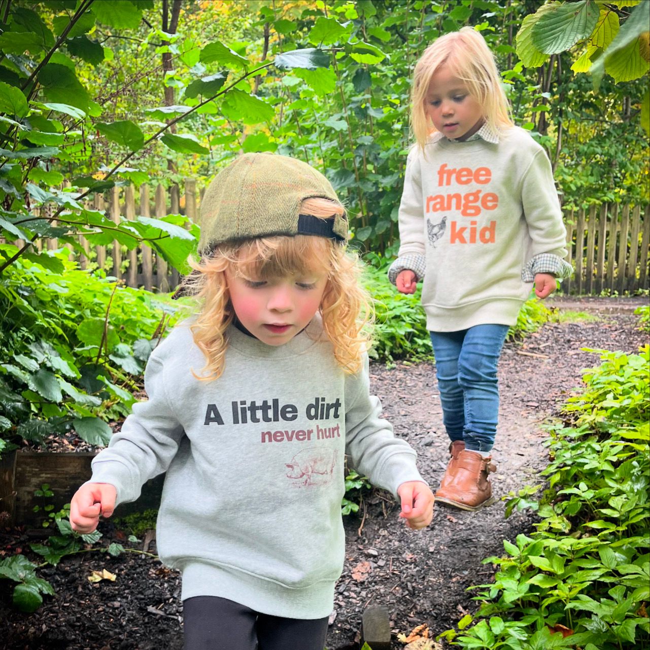 Sew Aneira A Little Dirt Never Hurt Grey Sweatshirt